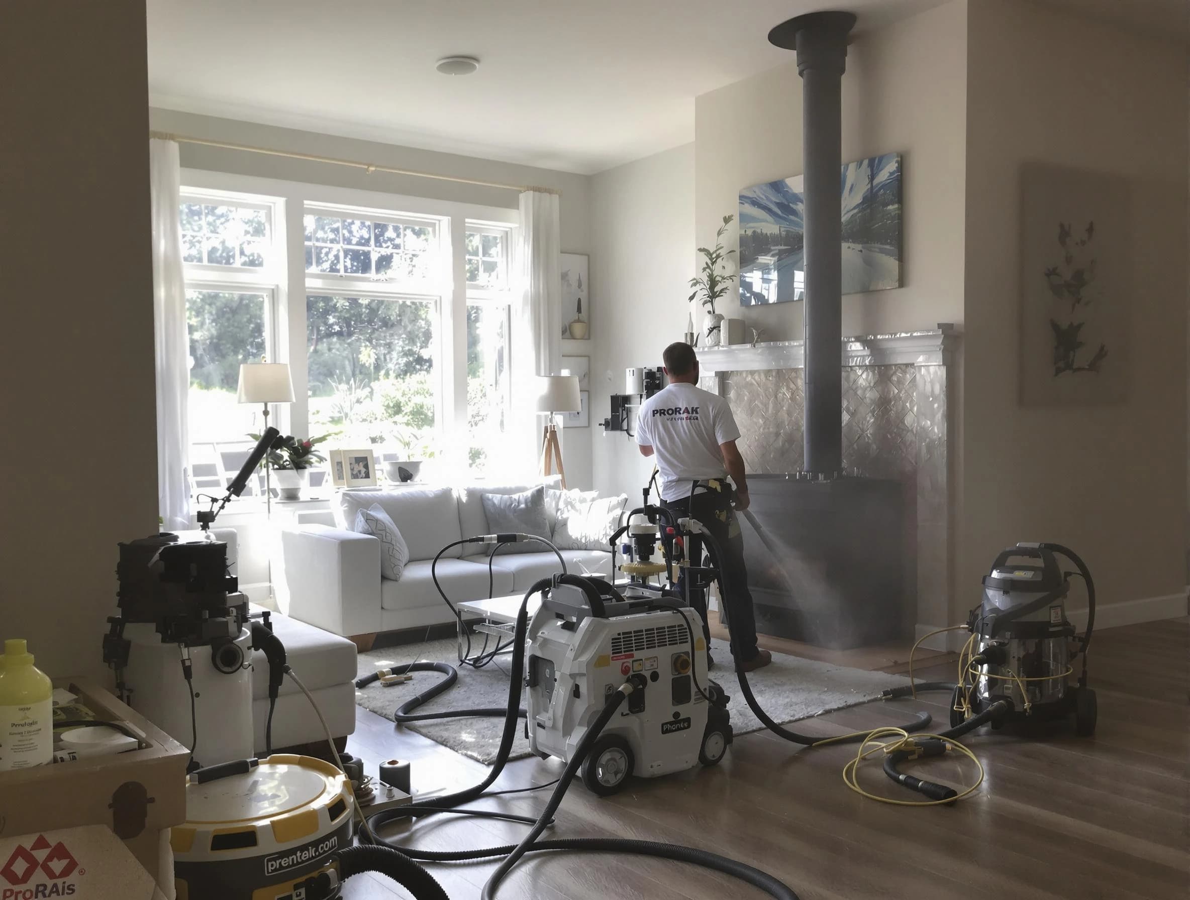 Soot removal service by Montclair Chimney Sweep for a fireplace in Montclair, NJ