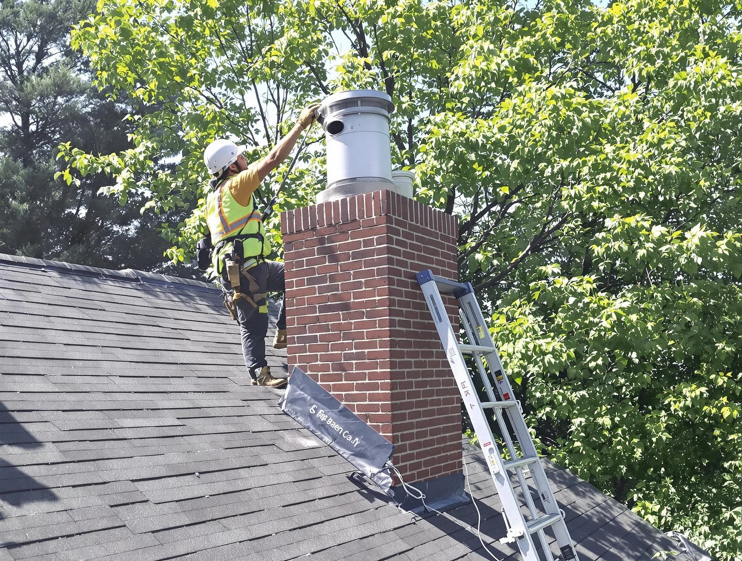 Chimney liner inspection by Montclair Chimney Sweep in Montclair, NJ