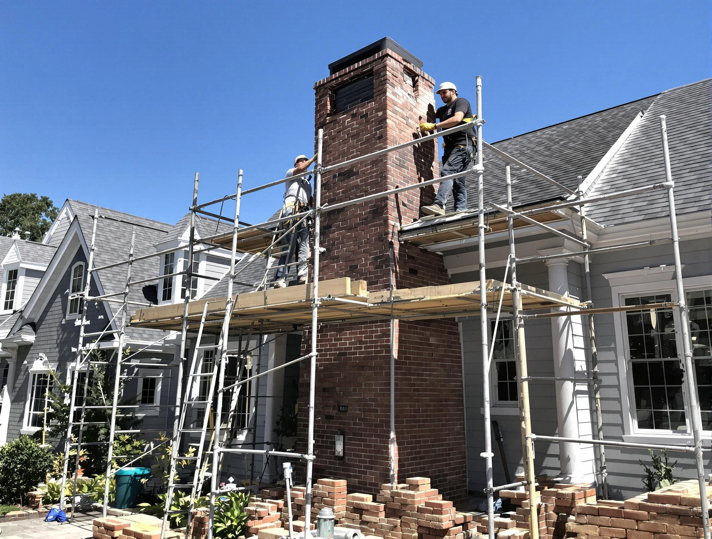 Chimney Rebuilding in Montclair