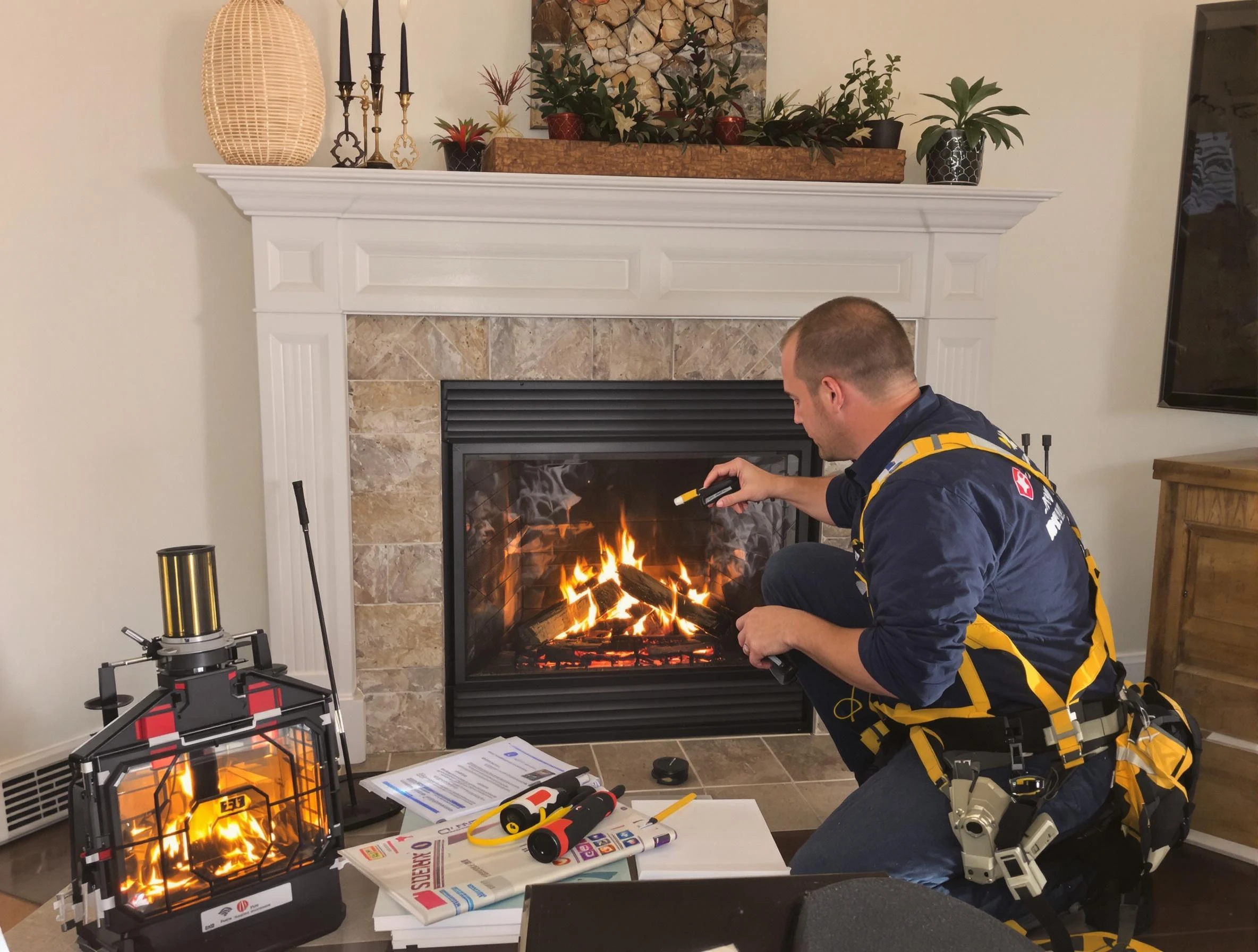 Safety-focused fireplace inspection by Montclair Chimney Sweep in Montclair, NJ